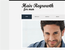 Tablet Screenshot of hair-regrowthformen.com